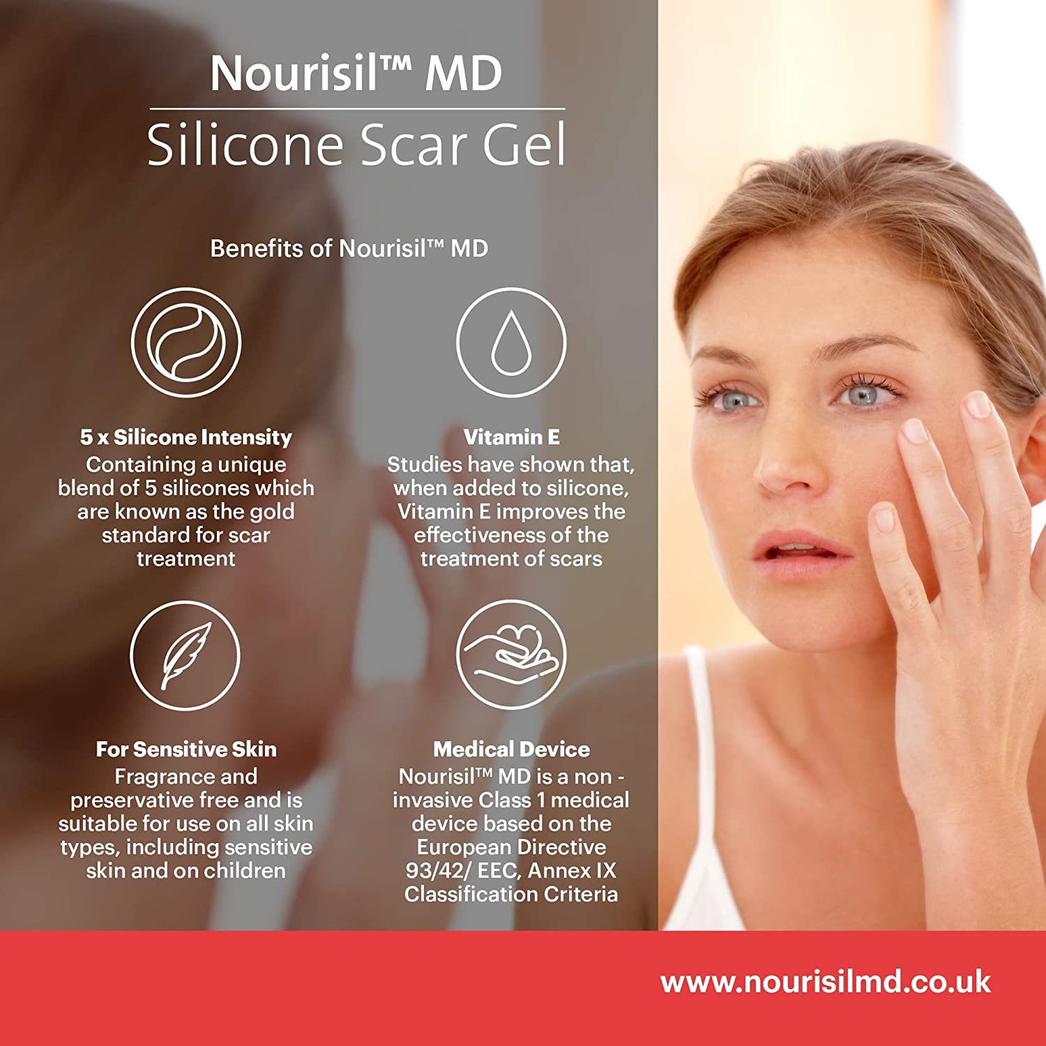 Gel Tratament Cicatrici Cu Silicon Nourisil™ Md 30g Skin Rp 7277